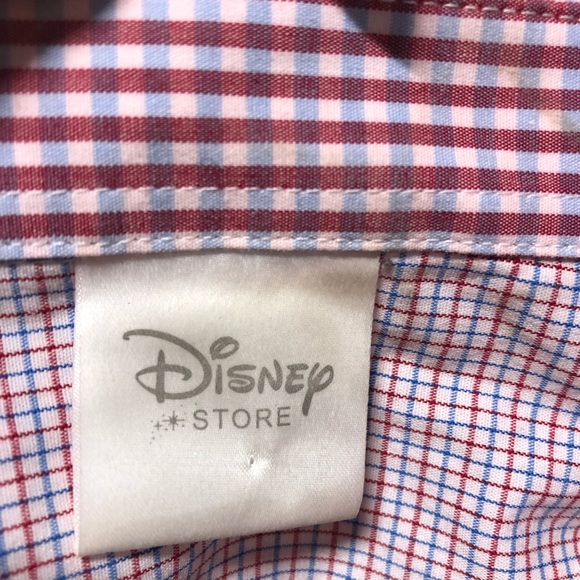 Disney Men’s Checkered short sleeve button up but looks small see measurements - Picture 12 of 13